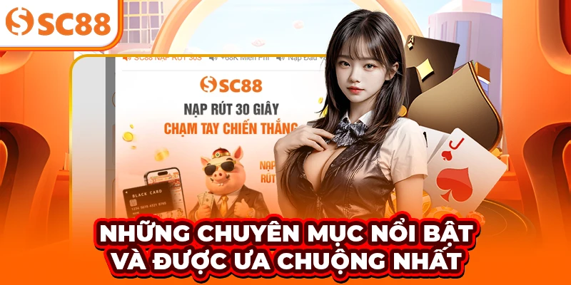 Những chuyên mục nổi bật và được ưa chuộng nhất